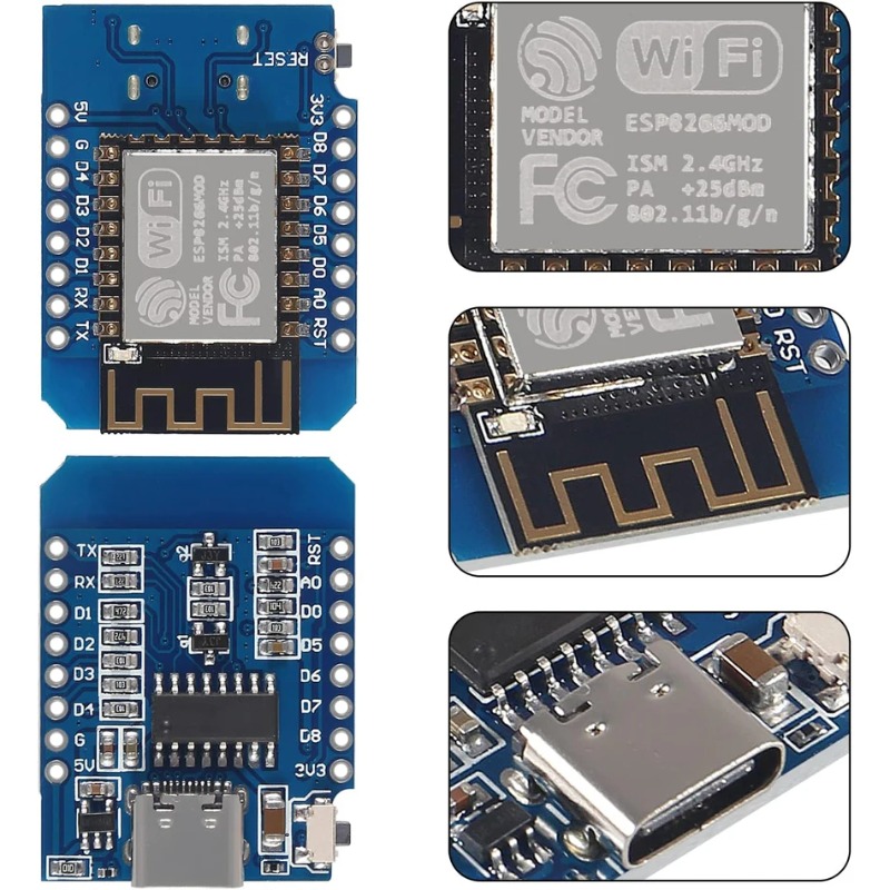 ESP8266 ESP-12F MINI D1 NodeMC - Nodemcuv2 recension och pris
